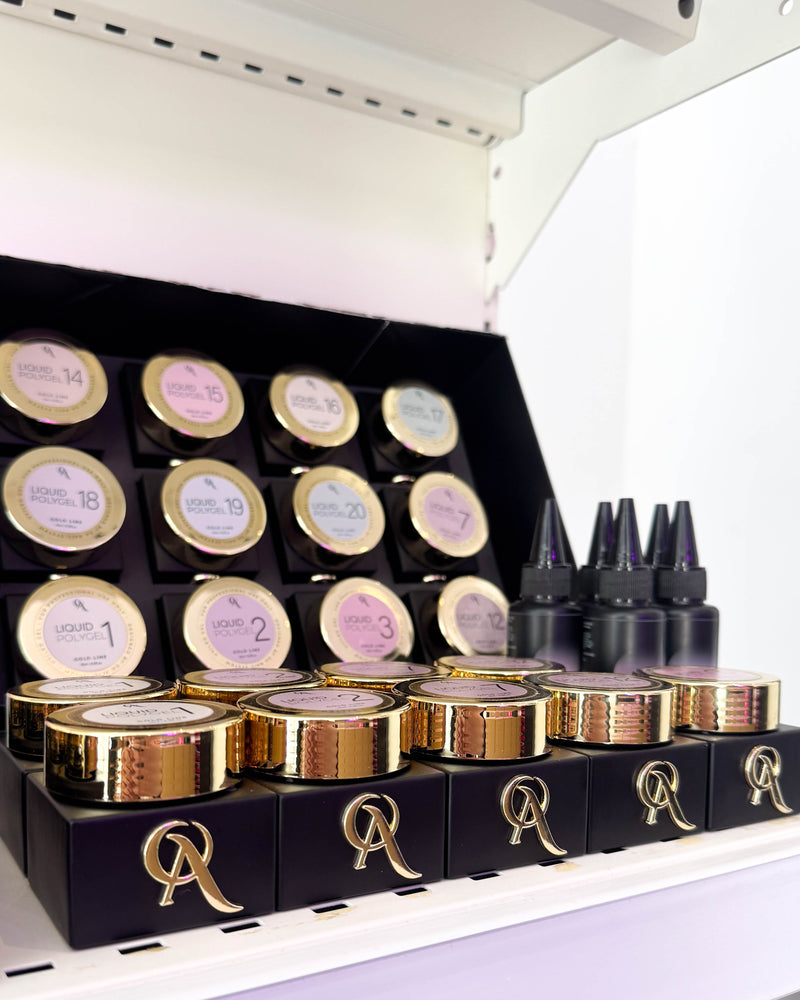 Kit Liquid Polygel OA Nails numérotés en coffret - showroom Icône Academy Le Havre